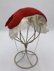 Red Frame Cap: Folk Dress