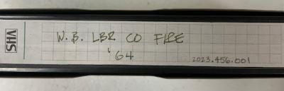 VHS tape of White Bear Lumber Co. fire