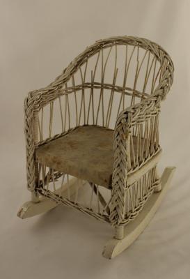 Doll, Wicker Rocking Chair