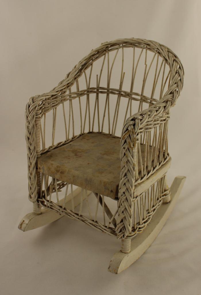 Doll, Wicker Rocking Chair