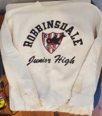 Sweatshirt, "Robbinsdale Junior High," undated