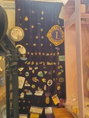 Wall Hanging with Collection of Membership Pins from Milo Mielke, 1950s - 1980s