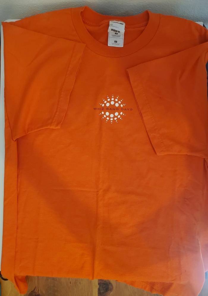 T-shirt, "Whiz Bang Days," undated