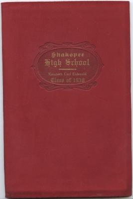 Shakopee High School Diploma, Shakopee, 1938