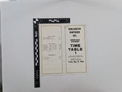Burlington Northern INC. Time Table