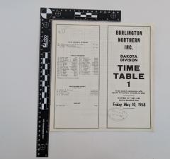 Burlington Northern INC. Time Table