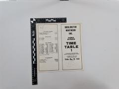 Burlington Northern INC. Time Table