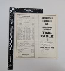 Burlington Northern INC. Time Table