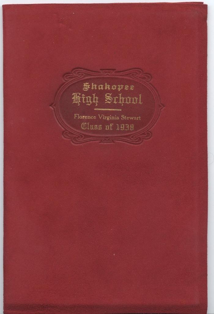 Shakopee High School Diploma, Shakopee, 1938