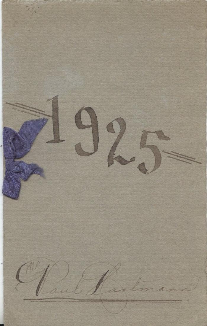 Shakopee High School Junior-Senior Banquet Program, Shakopee, 1925