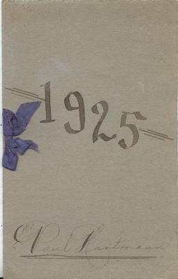 Shakopee High School Junior-Senior Banquet Program, Shakopee, 1925
