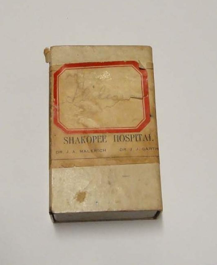 Shakopee Hospital Medicine Kit, Shakopee, 1934