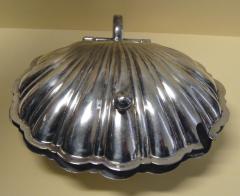 Silver-Plated Shell Shape Butter Dish - Coller Family, Shakopee, 1915