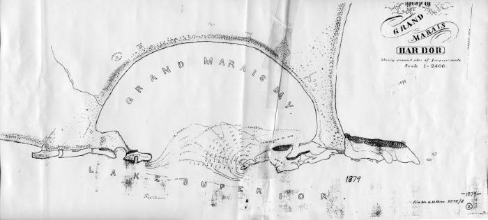 Map of Grand Marais Harbor