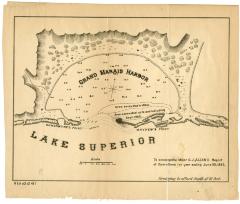 Map of Grand Marais Harbor