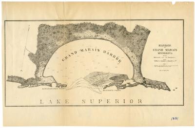 Map, Grand Marais Harbor