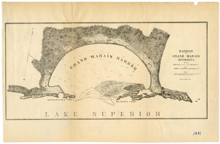 Map, Grand Marais Harbor
