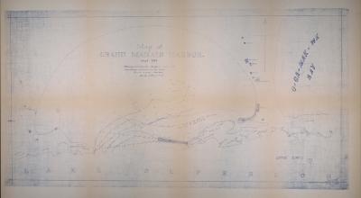 Map of Grand Marais Harbor 1883