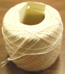 Spool of White Crocheted Thread, New Prague, 1950