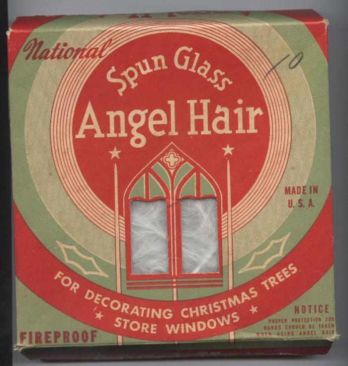 Spun Glass Angel Hair Christmas Decoration, 1920