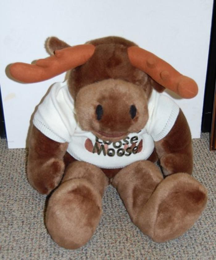 Stuffed Moose Toy from Mystic Lake Casino, Prior Lake, 2005