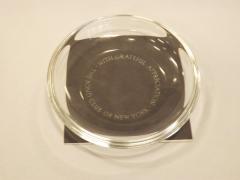 The Bond Club of New York Steuben Glass Ashtray, New York, 1970