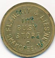 Token, Flaherty & Lies, Shakopee, 1940