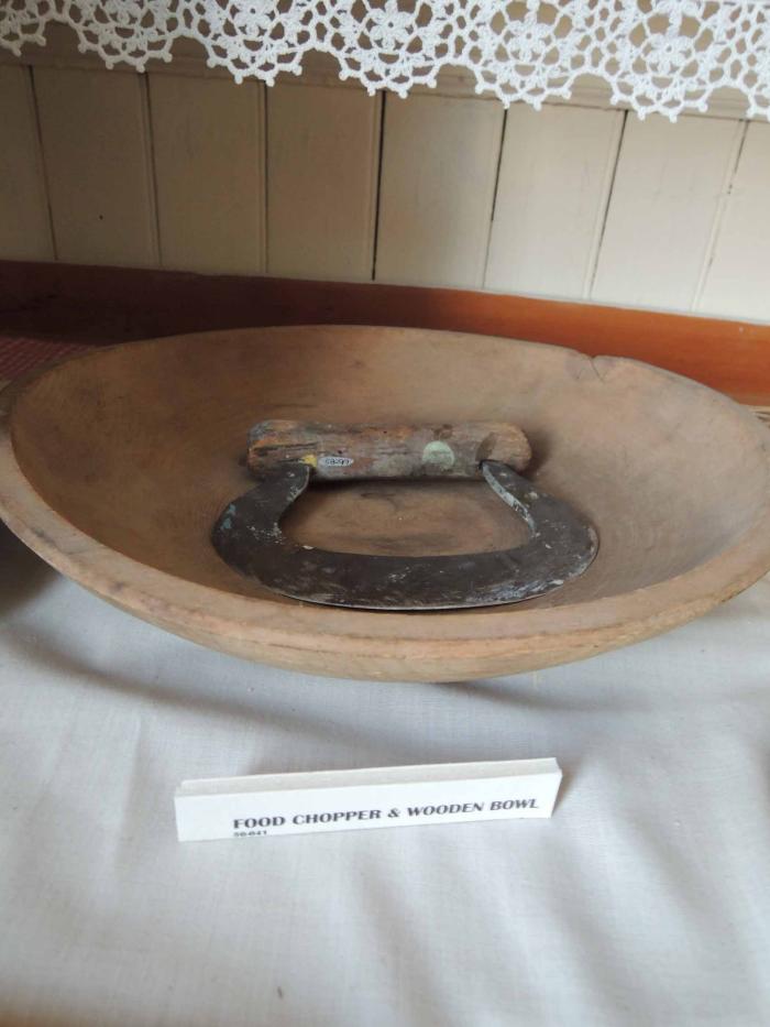 14" bowl with long handled chopper