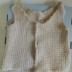 Hand woven white wool jacket