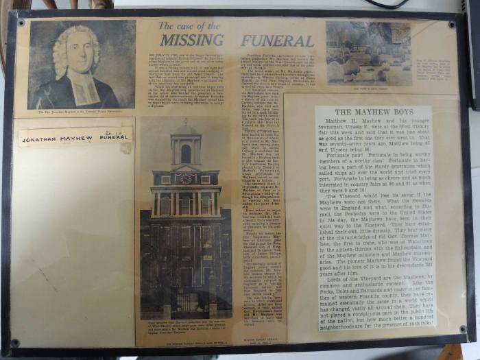 Framed article on the Mayhews