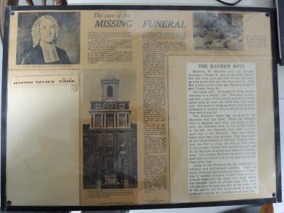 Framed article on the Mayhews