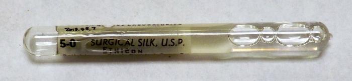 Unused 18" Black Silk Suture - Dr. Olaf Lukk, Prior Lake, (No Date)