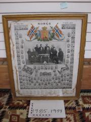 Large framed picture Norge