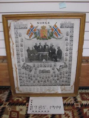 Large framed picture Norge