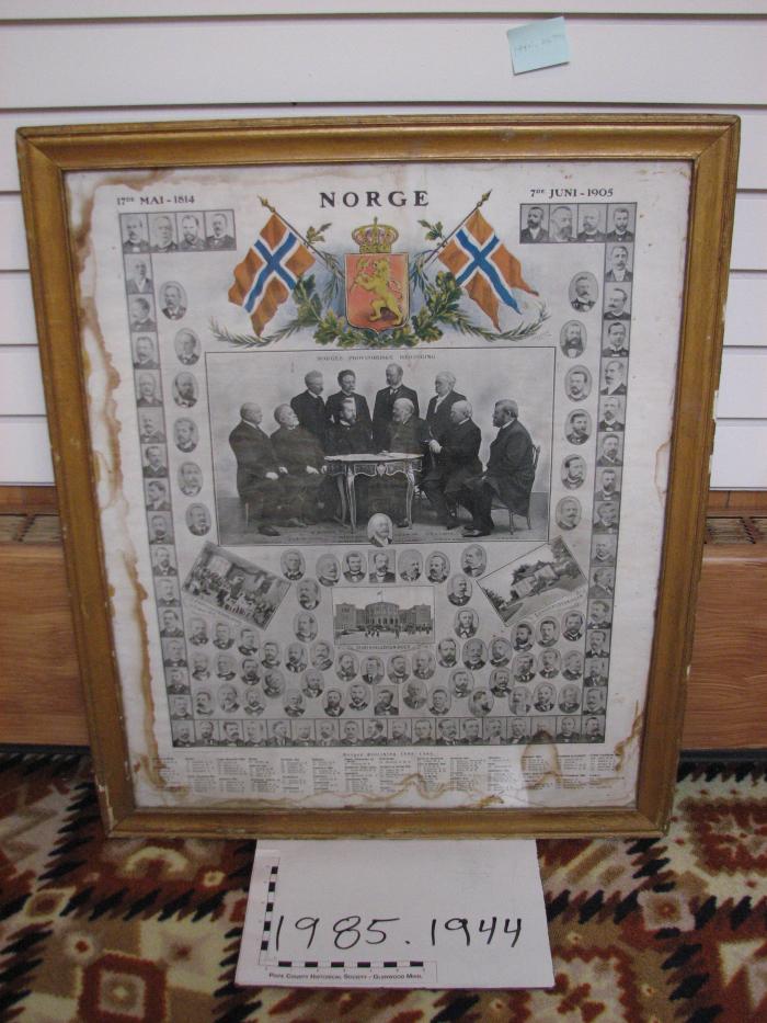 Large framed picture Norge