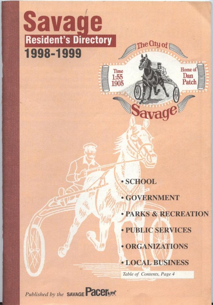 Savage Resident's Directory, 1998-1999