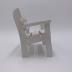 Candy Design Small White Bench: Doll Furniture