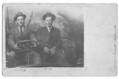 Photo postcard: Ernest and Lloyd Chadwick, 1911
