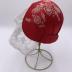 Red Satin Frame Cap: Folk Dress