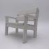 Candy Design Small White Bench: Doll Furniture