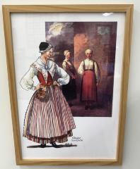 Skedevi, Sweden Folkdräkt by Aamodt: Print