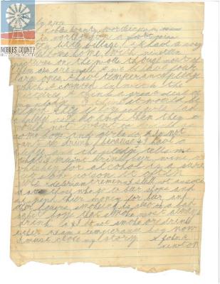 Letter from John R. Newton 1878