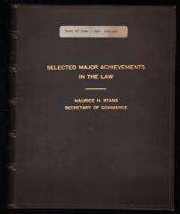 Selected Major Achievements in the Law