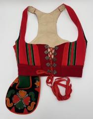 Rattvik Vest with Attached Pocket Purse: Folk Dress