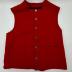 Red Men's Folk Dress Vest: Folk Dress