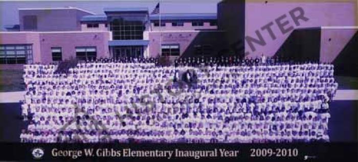 Students and staff at George Gibbs Elementary