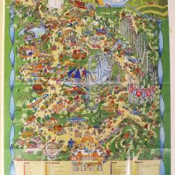 Map, Valleyfair Amusement Park, 1986
