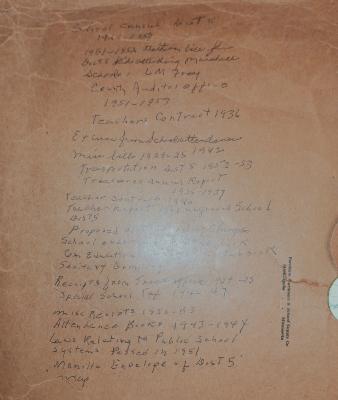Brown Cardboard Legal Folder from Lyon County School District #5