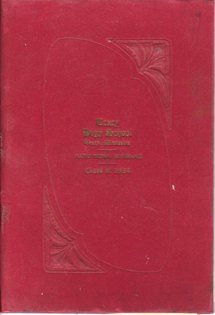 Tracy High School Diploma, June 1, 1934