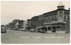 Postcard of Street Scene of Shakopee, Minn.